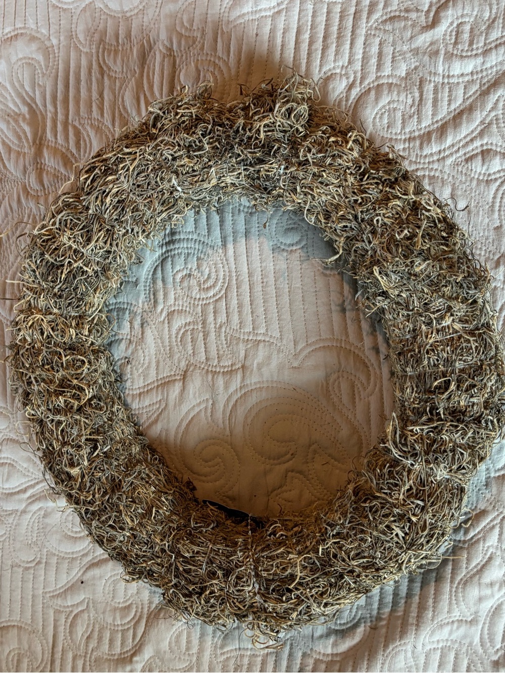 Ashland Rustic Natural Moss Wreath - Brown